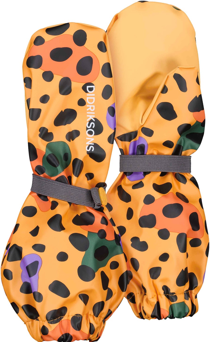 Lapset Didriksons Hanskat & Kasineet | Pileglove Printed Kids Villi Piste Keltainen