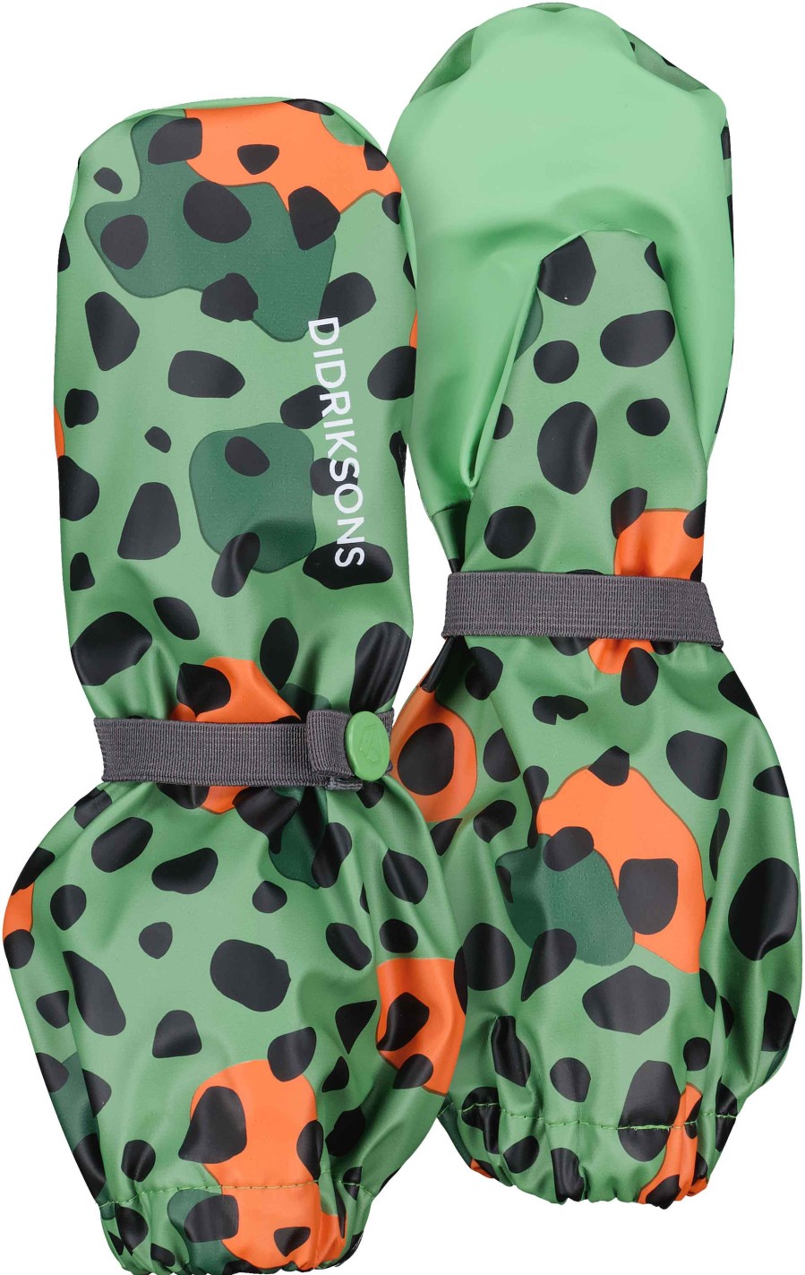 Lapset Didriksons Hanskat & Kasineet | Pileglove Printed Kids Villi Piste Vihrea